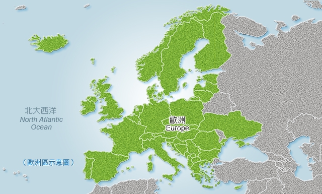 歐洲地區地圖