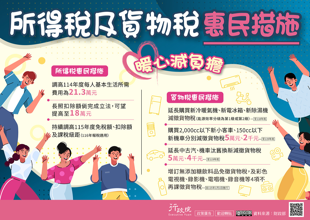 所得稅及貨物稅惠民措施