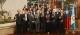 圖說二：我國駐瓜地馬拉大使曹立傑在職務宿舍宴請瓜國外交部負責經貿事務次長歐洛斯克（Julio Orozco，前排左四）、經濟部次長羅梅洛（Antonio Romero，前排左三）及訪團全體成員。
