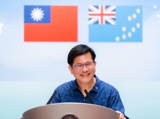 圖說一：外交部長林佳龍致詞歡迎吐瓦魯國國會議長伊塔雷理訪台。