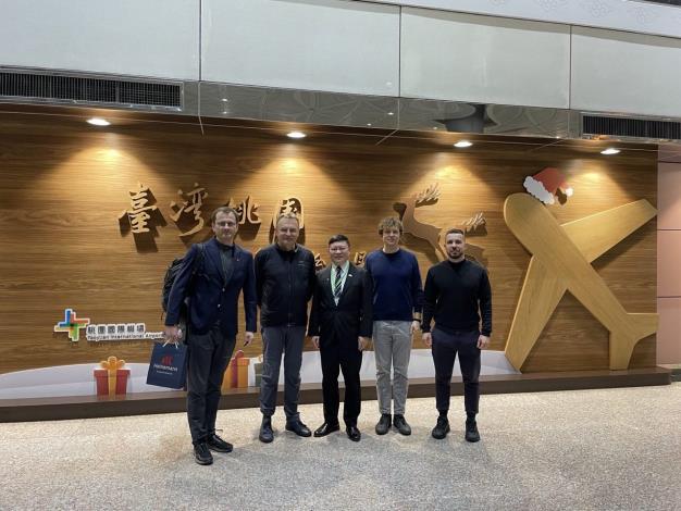 圖說：烏克蘭利沃夫市（Lviv）市長薩多維（Andriy Sadovyy，左二）率團訪台。