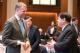圖說三：外交部常務次長陳立國與立陶宛前外交部長藍柏吉斯（Gabrielius Landsbergis）於演講會後交流。