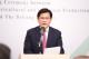 圖說一：外交部長林佳龍出席「保證責任彰化縣合興農畜牧生產合作社」與美國「德隆公司」飼料採購合作備忘錄簽署儀式。