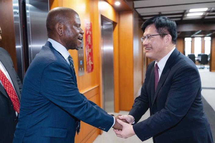 圖說一：外交部長林佳龍歡迎史瓦帝尼王國農業部長查克（Mandla Tshawuka）訪問團訪台。