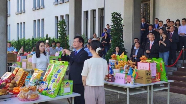 圖說一：中元節前夕率領同仁舉行普渡祈福儀式。