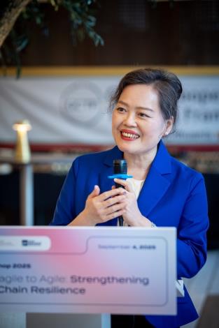 圖說二：我國駐立陶宛代表王雪虹大使致詞。