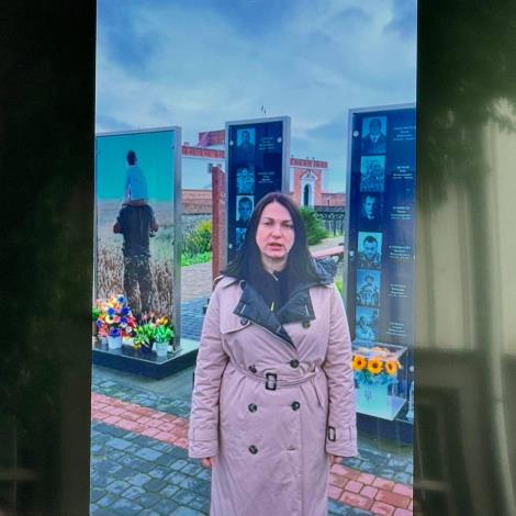 圖說四：烏克蘭前外交委員會主席Hanna Hopko預錄影片，感謝台灣政府及人民持續援助烏克蘭。