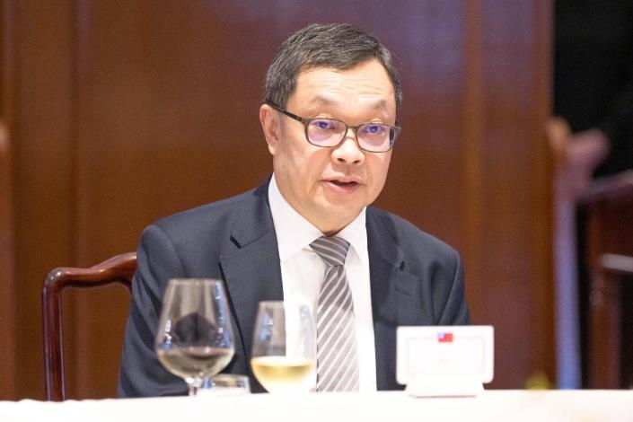 圖說三：外交部政務次長陳明祺於午宴致詞歡迎美國「全美州議會聯合會」（NCSL）訪問團。