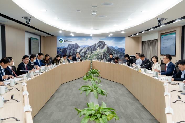 圖說三：外交部與環境部第二次雙部長會議情形。