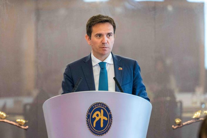 圖說三：卡塔內歐（Alessandro Cattaneo）眾議員於午宴致詞。