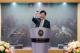 圖說二:外交部長林佳龍於晚宴致詞並舉杯歡迎美國亞利桑納州鳳凰城市市長蓋蕾歌(Kate Gallego)訪問團。
