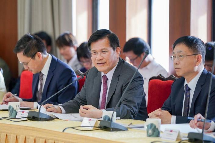 圖說一：外交部長林佳龍致詞。