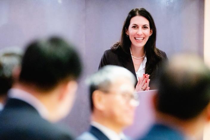 圖說二：捷克前眾議院議長艾達莫娃（Markéta Pekarová Adamová）致詞。