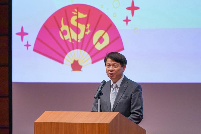 圖說一：外交部主任秘書甄國清於「臺灣獎助金學人歡迎活動暨留台校友會新春交流茶會」開場致詞。