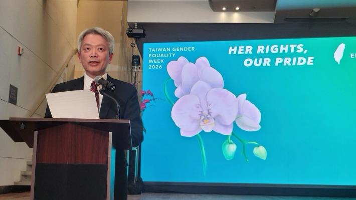 圖說二：駐紐約辦事處處長李志強大使致詞。