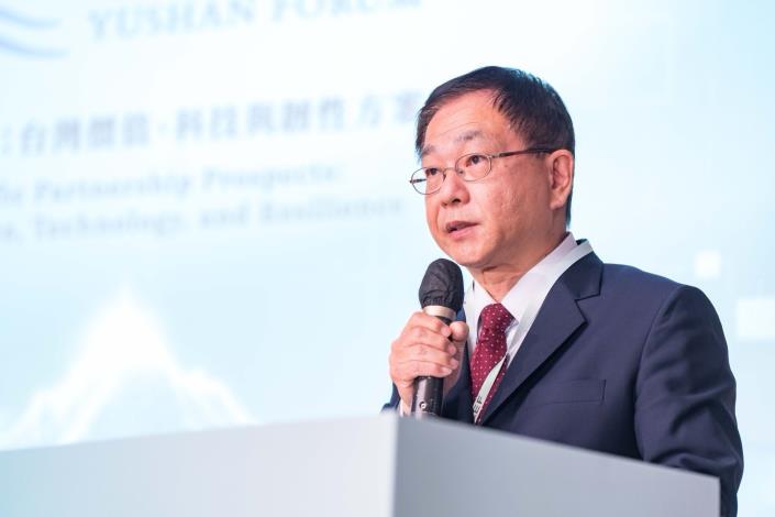 圖說三：外交部常務次長葛葆萱於午宴致詞。