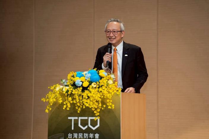 圖說一：外交部政務次長吳志中致詞，分享台灣30年來建立全社會防衛韌性的經驗，值得烏克蘭及全世界學習。