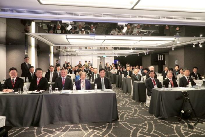 圖說一：外交部長林佳龍出席「『民主之盾』：第一島鏈全社會韌性合作國際論壇」開幕典禮。