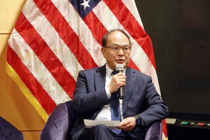 圖說二：我國駐加拿大代表曾厚仁大使致詞。