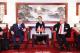 圖說二:外交部政務次長吳志中(右)與捷克參議院議長韋德齊(Miloš Vystrčil,左)在桃園國際機場國賓室晤談。