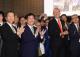 圖說三:外交部部長林佳龍與政務次長吳志中出席法國國慶酒會。