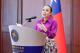圖說三：厄瓜多籍新生代表Lorena Yael Piedra Cobo致詞。