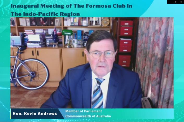 圖說四：澳洲國會議員Kevin Andrews與會分享台澳合作經驗