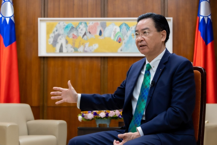 圖說二：吳釗燮部長強調，中國無權干涉台灣與各國建立友誼，更無權妄指台灣與各國強化友誼為挑釁。