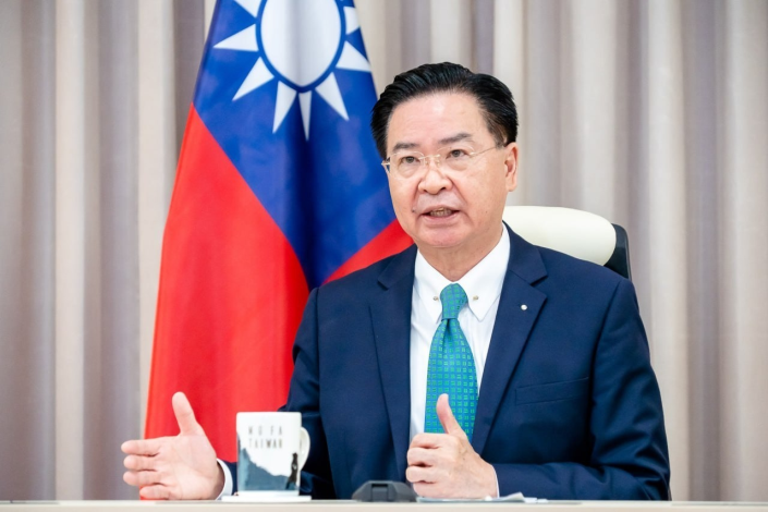 圖說二：外交部長吳釗燮在專訪中警示中國在太平洋地區擴張威權主義。
