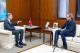 圖說一：李大使接受RAI駐北京特派員Marco Clementi專訪情形。