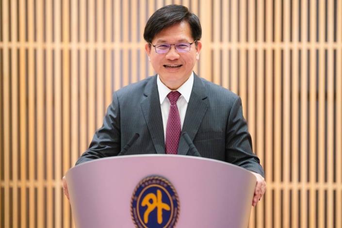 圖說一：外交部長林佳龍致詞歡迎台灣創價學會、日本財團法人民主音樂協會及烏克蘭國立民族舞蹈團乙行來訪。