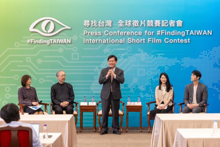 圖說二：外交部長林佳龍在「尋找台灣#FindingTAIWAN全球徵片競賽」記者會中致詞。