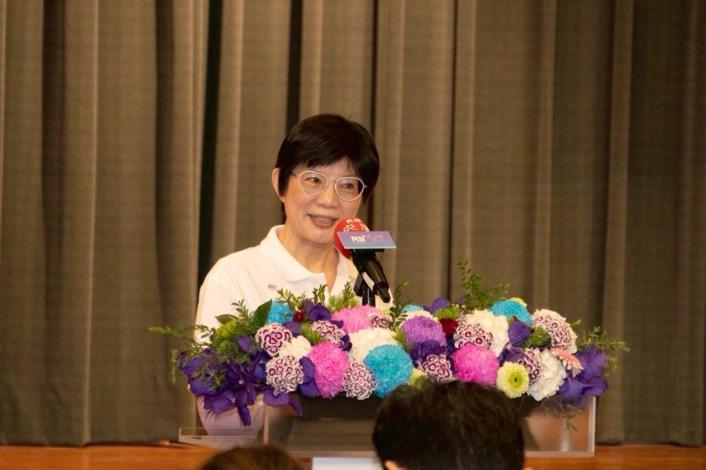 圖說三：中央廣播電臺董事長賴秀如致詞。（照片來源：中央廣播電台提供）