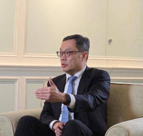 圖說二：外交部政務次長陳明祺重申中華民國台灣與中華人民共和國互不隸屬，台灣的未來必須由台灣人民以民主方式決定，並強調台灣人民絕不會接受「一國兩制」安排。