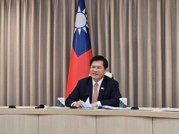 圖說二：外交部長林佳龍表示，印太第一島鏈的民主及理念相近國家應加強合作，共同因應威權擴張。