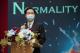 圖說二：吳釗燮部長在「第13屆全球集思論壇」閉幕式發表演說。