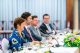 3.Chair Van Hoof enjoys an exchange with Taiwanese officials.