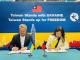 3. Ambassador Wu and Mayor Fedoruk sign an MOU on reconstruction assistance in Bucha.