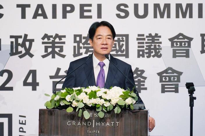 1.President Lai delivers a keynote address entitled “Taiwan’s Global Vision” at the IPAC summit.