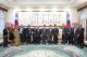 1. The Tuvaluan delegation led by Speaker Italeli (seventh left) is accompanied by Minister Lin (seventh right) to a meeting with President Lai (eighth right)