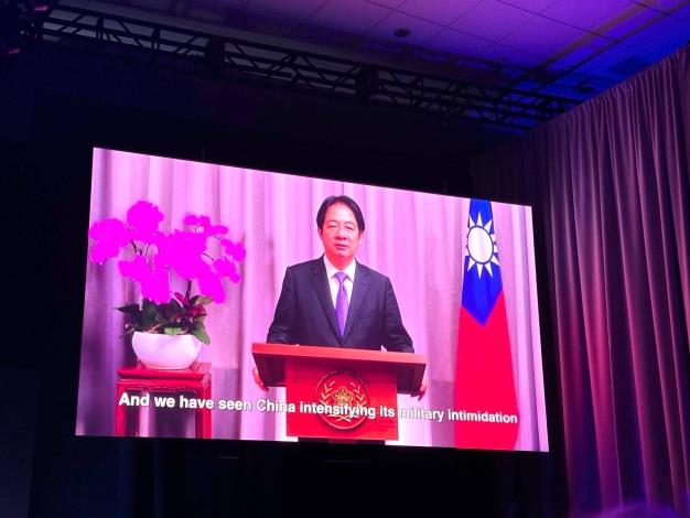 1. President Lai delivers a prerecorded speech at the Concordia Annual Summit