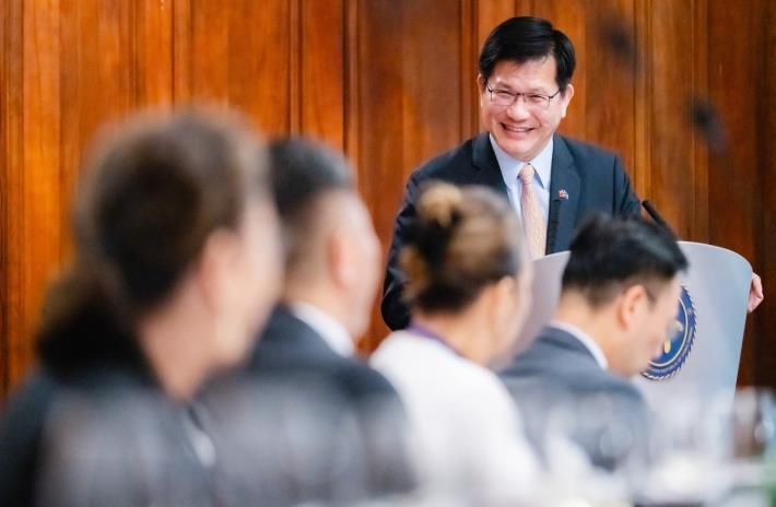 2. Minister Lin delivers remarks.
