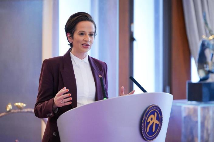 2. Ms. Lantsman delivers her speech