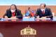 1.  Legislative Yuan President You Si-kun and Tuvalu’s Parliamentary Speaker Samuelu Teo sign a joint statement on parliamentary cooperation