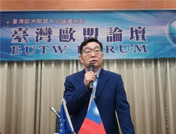 圖2-主持人-張台麟（佛光大學公共事務學系兼任教授、臺灣歐盟論壇召集人）