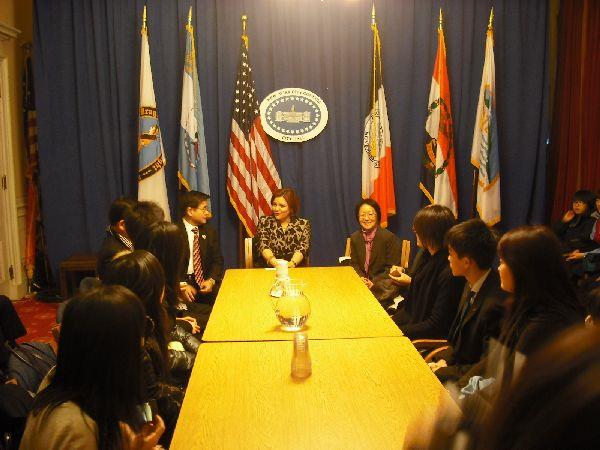 拜會紐約市議長Christine Quinn及顧雅明與陳倩雯兩位華裔市議員